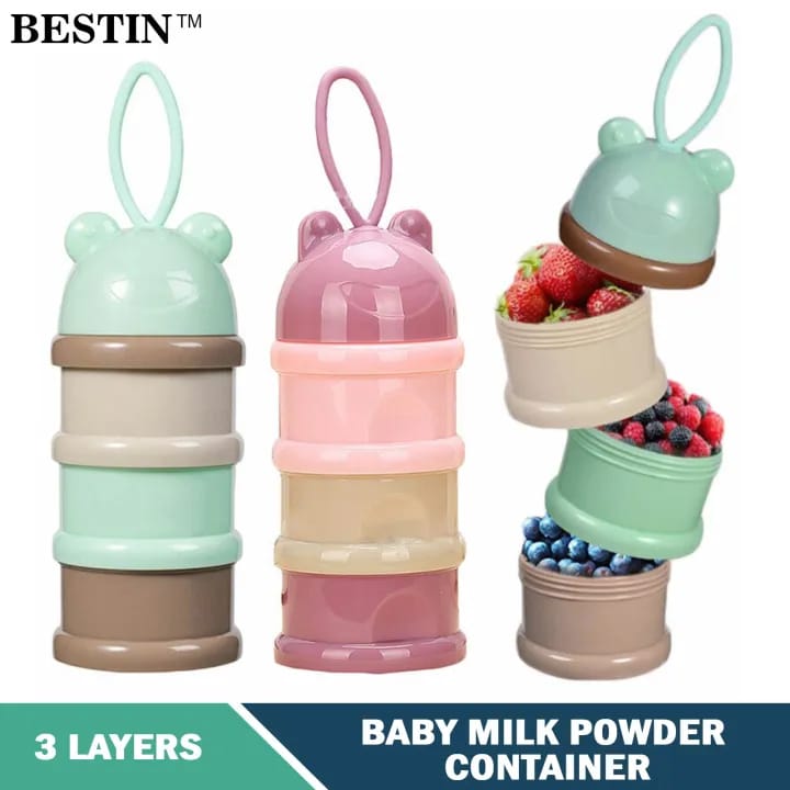 3-Layer Baby Milk Powder Container