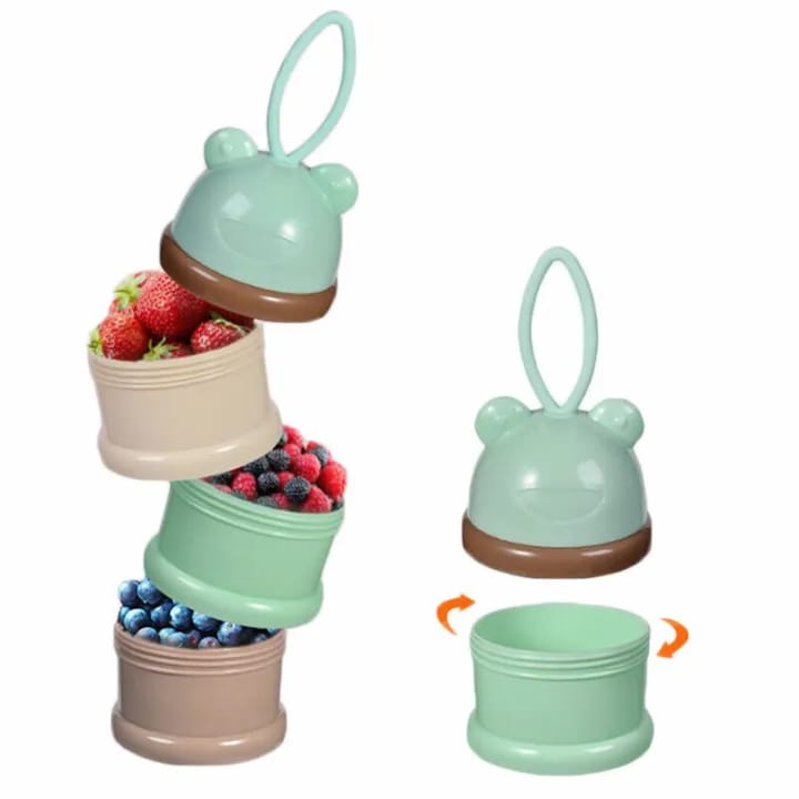 3-Layer Baby Milk Powder Container